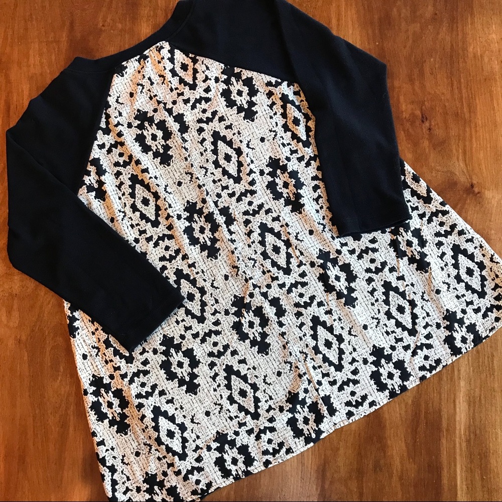 Stitchfix: Mari Mixed Material Top by LE LIS Sz XS
